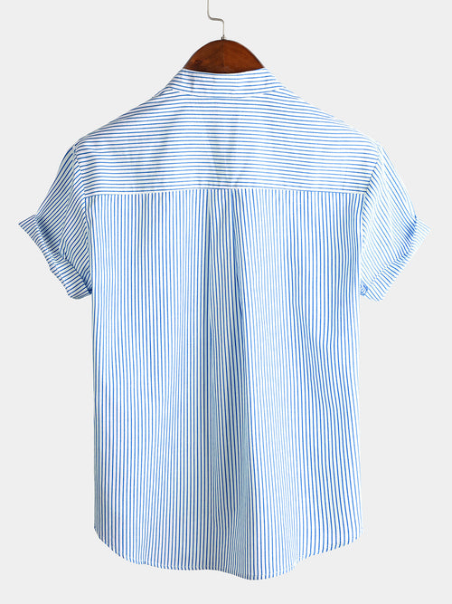 Camicia Henley da uomo in cotone con colletto traspirante – camicie casual da uomo | Erminia Boutique Bologna