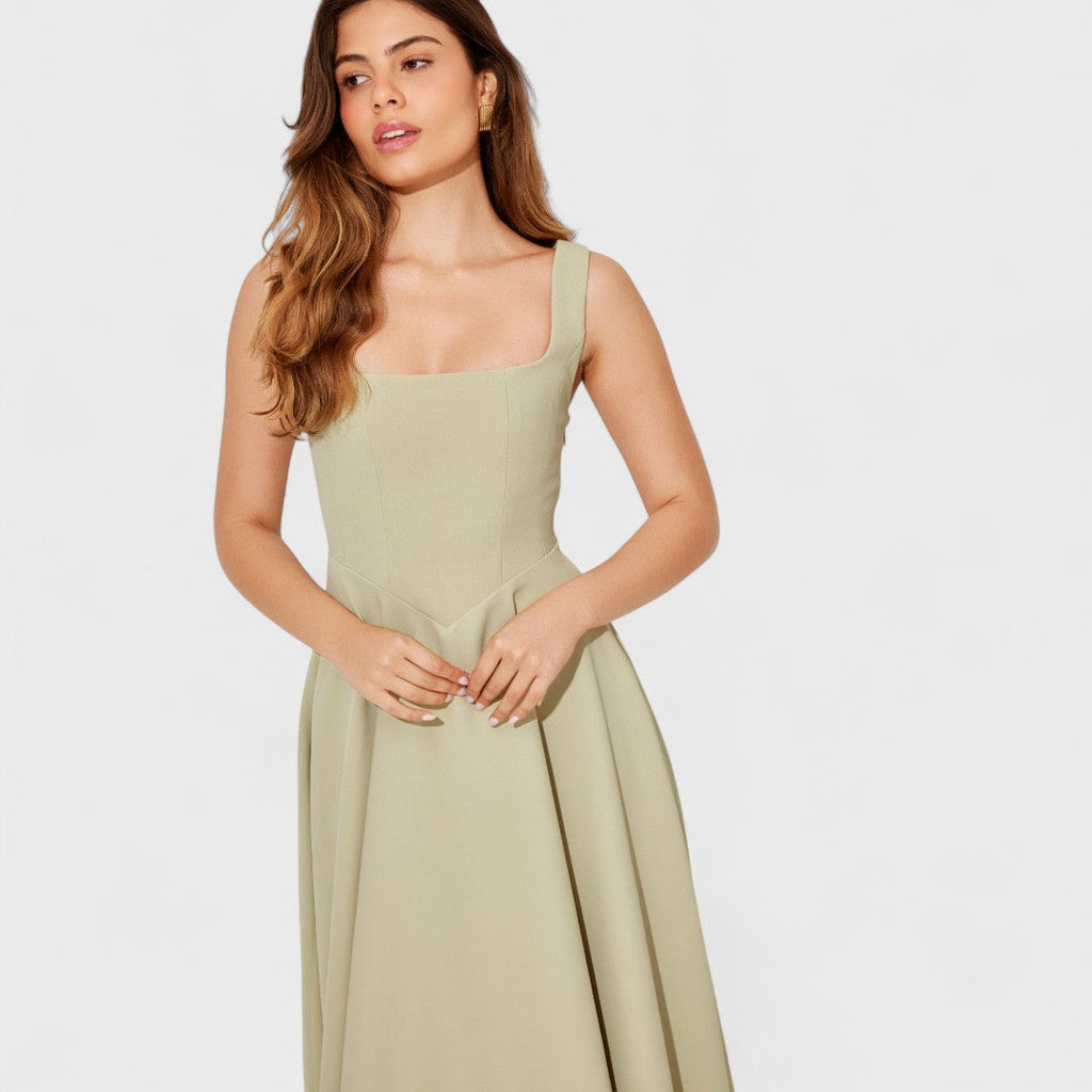Amelia | Abito midi senza tempo – abiti eleganti da donna | Erminia Boutique Bologna
