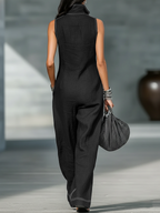 Amelia – Tuta Elegante con Pantaloni Larghi