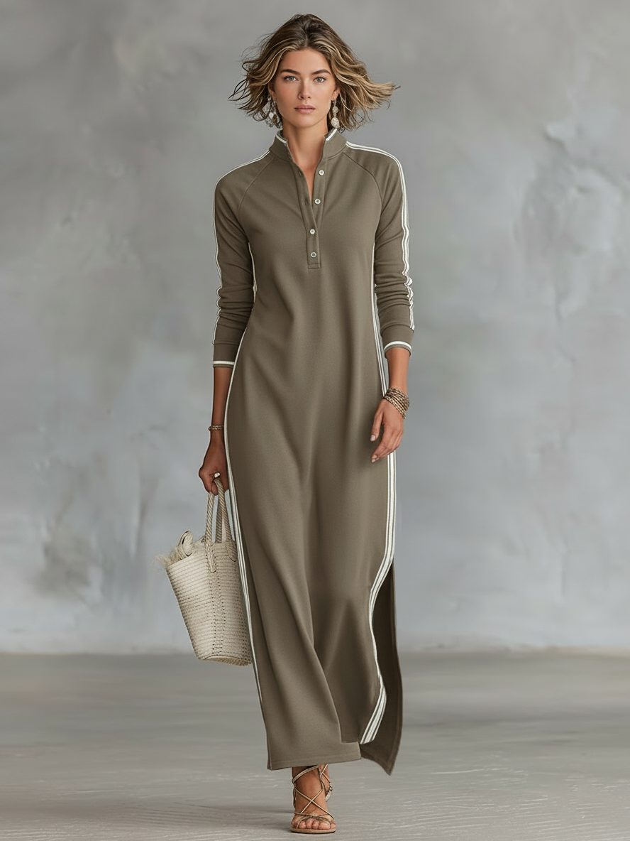 Maja – Elegante Abito Maxi Camicia