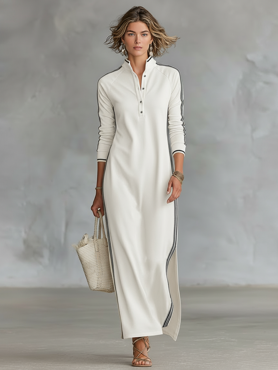 Maja – Elegante Abito Maxi Camicia