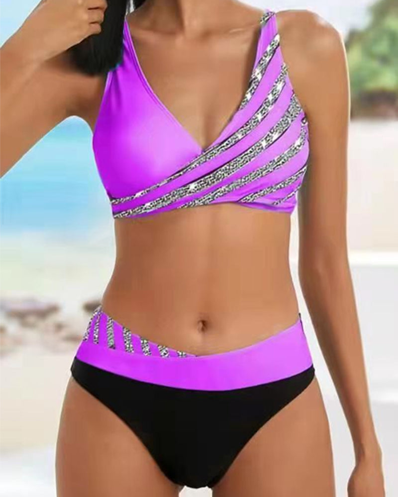 Monika - Bikini con stampa in tonalità calde