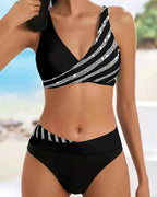 Monica | Bikini con stampa in tonalità calde – costumi da bagno donna | Erminia Boutique Bologna