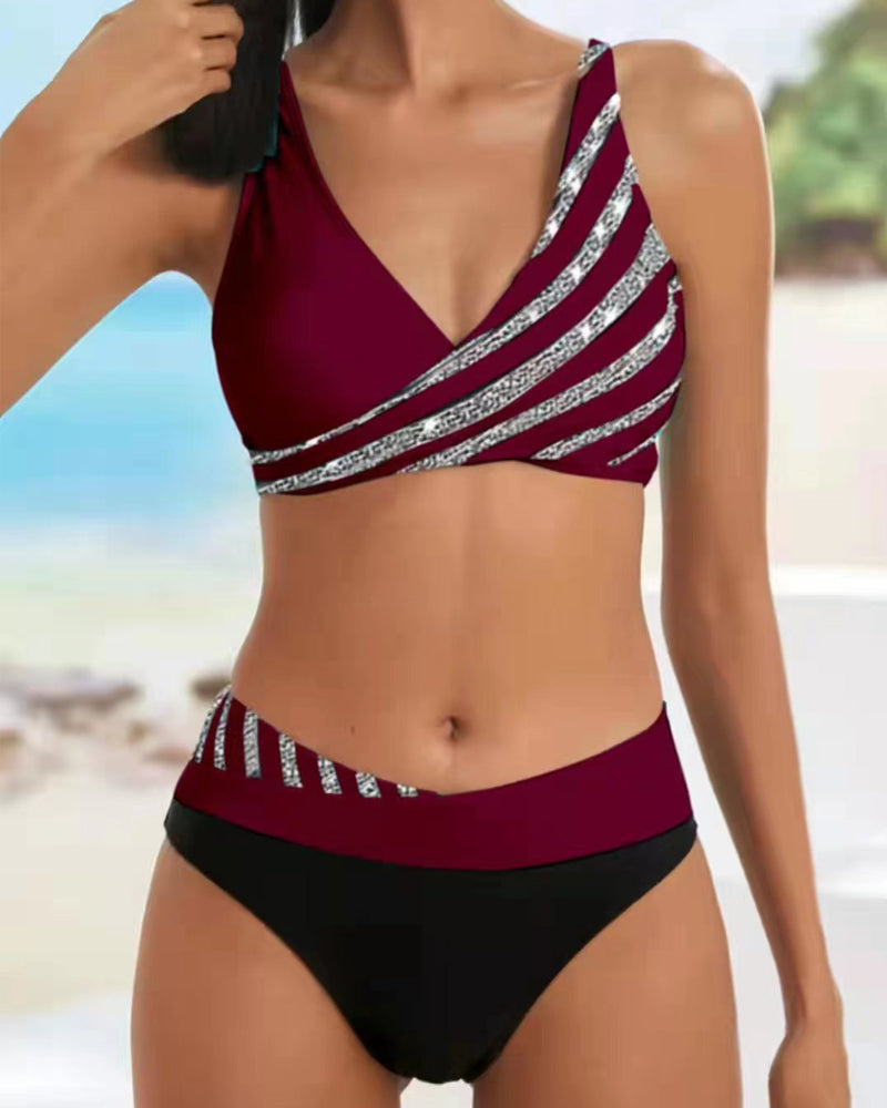Monika - Bikini con stampa in tonalità calde