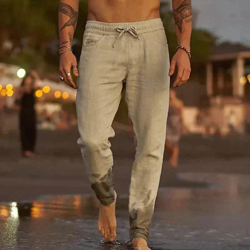 ROSSI ROMA – Pantaloni Estivi in Lino