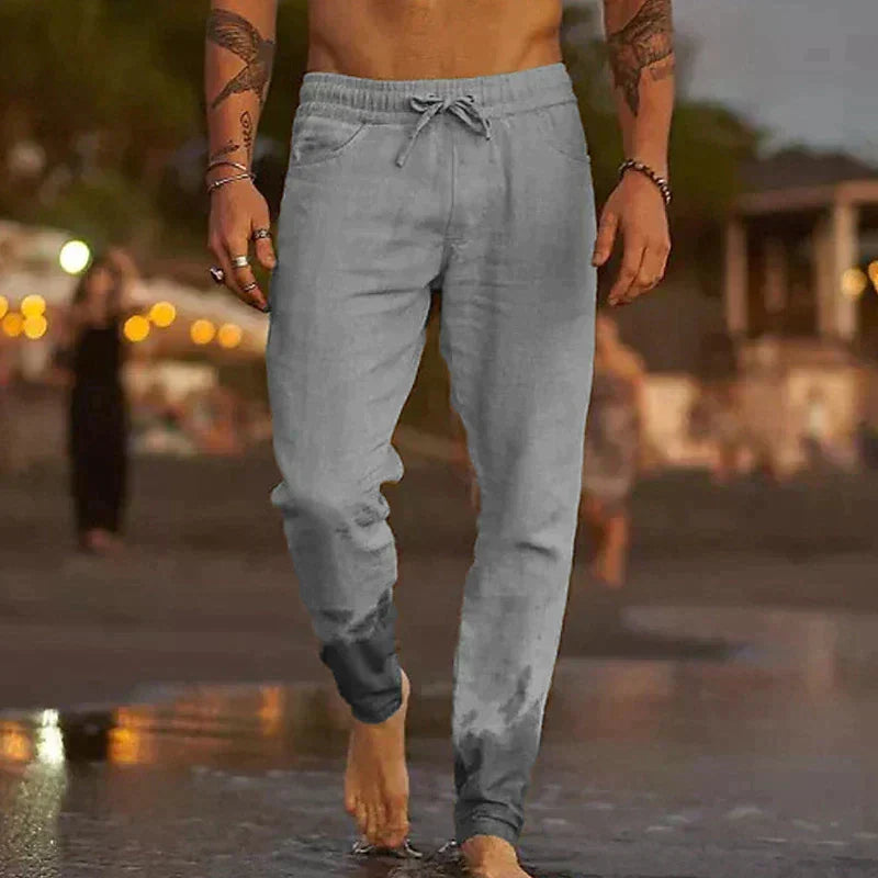 ROSSI ROMA – Pantaloni Estivi in Lino