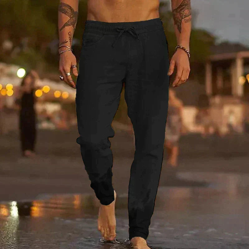 ROSSI ROMA – Pantaloni Estivi in Lino