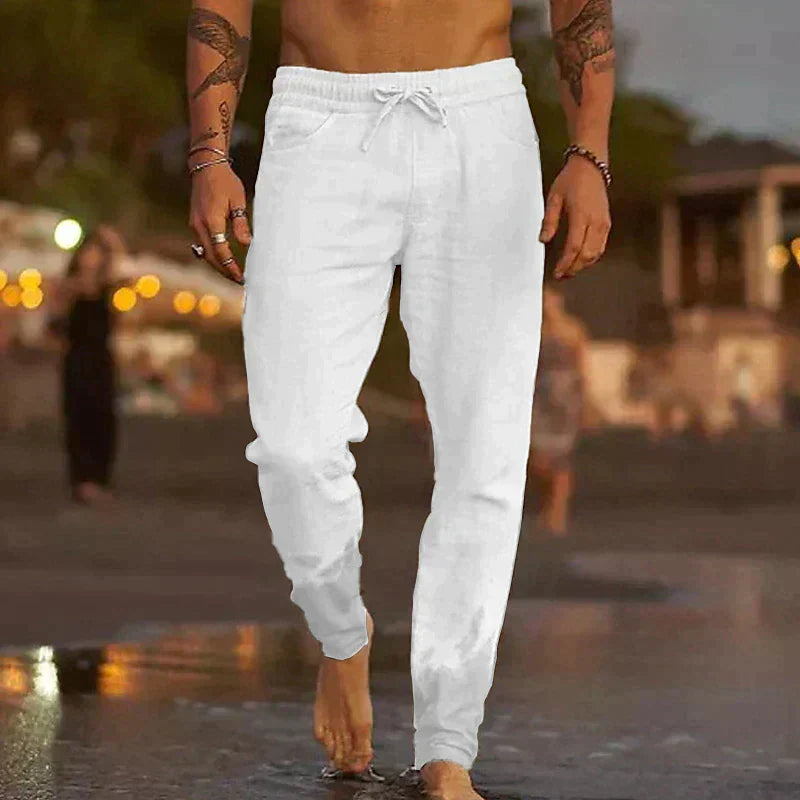 ROSSI ROMA – Pantaloni Estivi in Lino