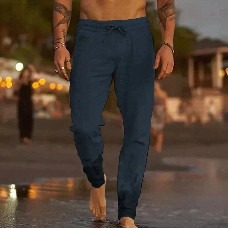 ROSSI ROMA – Pantaloni Estivi in Lino