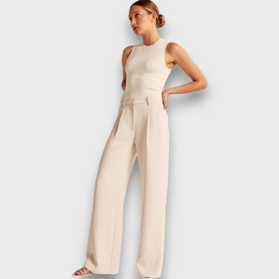 Zosia – pantaloni larghi a vita alta