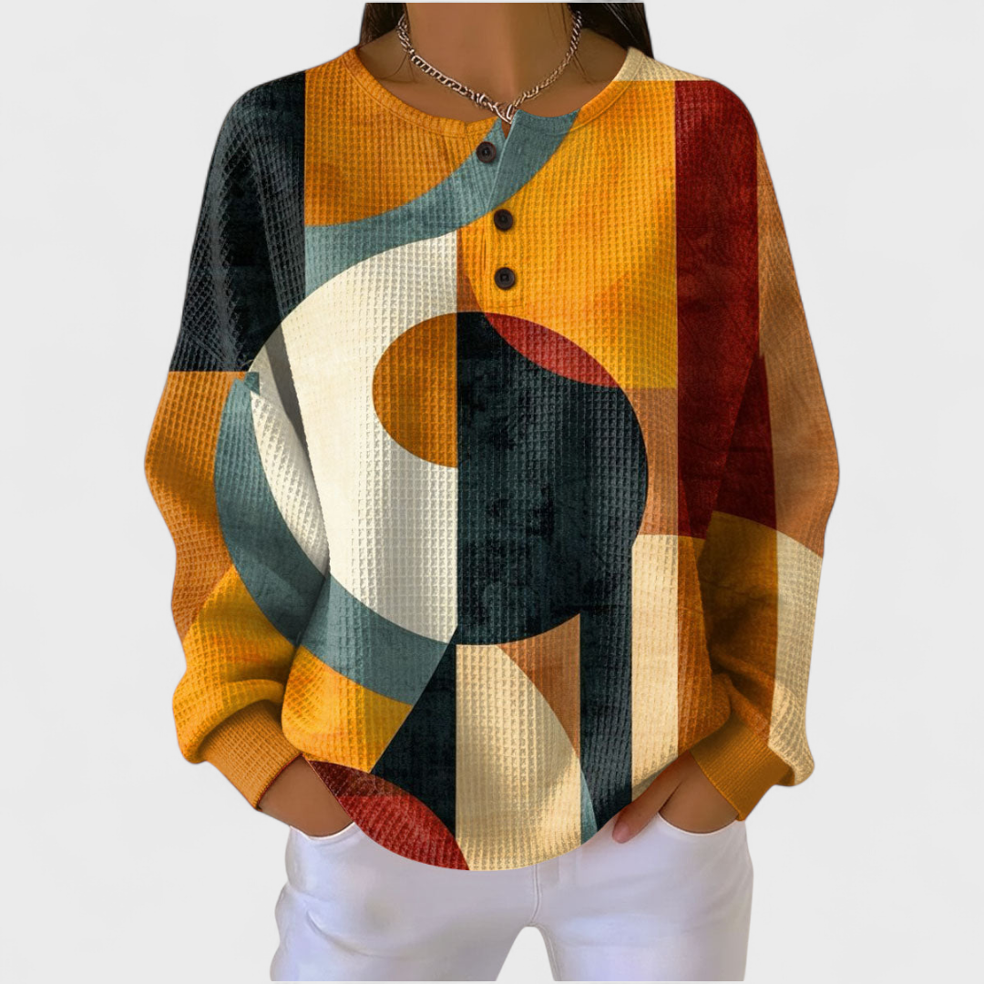 Oliwia - Maglione strutturato con motivi geometrici