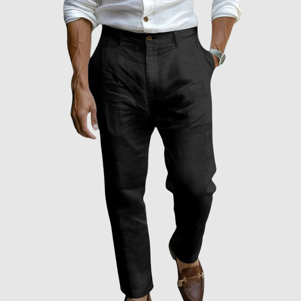 LUCA – Pantaloni Eleganti con Effetto Lino