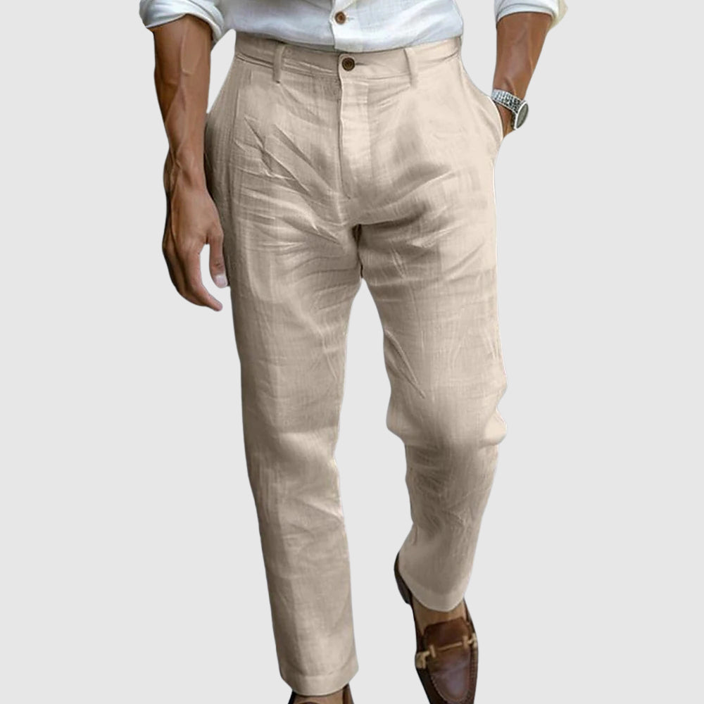 LUCA – Pantaloni Eleganti con Effetto Lino