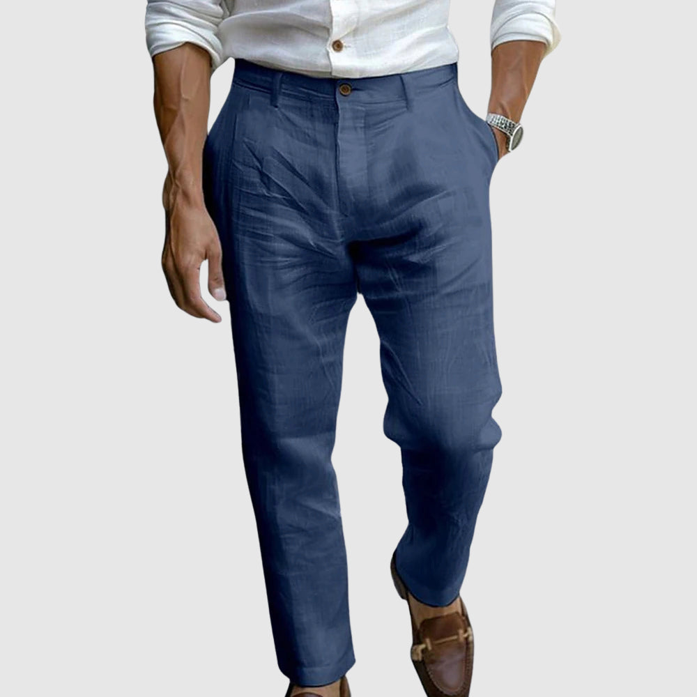 LUCA – Pantaloni Eleganti con Effetto Lino