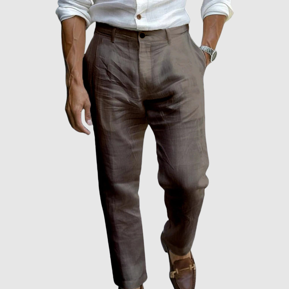 LUCA – Pantaloni Eleganti con Effetto Lino