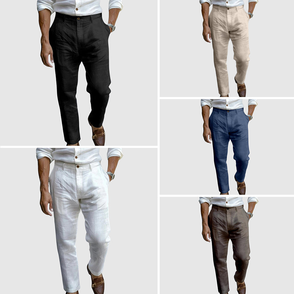 LUCA – Pantaloni Eleganti con Effetto Lino