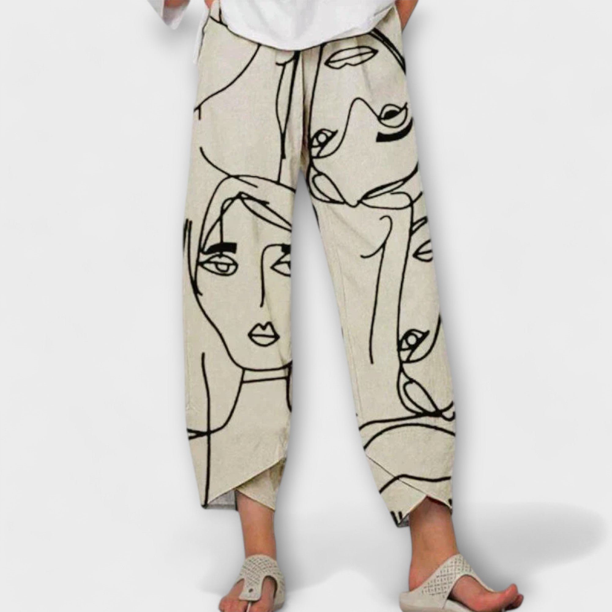 Alicja – pantaloni estivi in lino da donna comodi