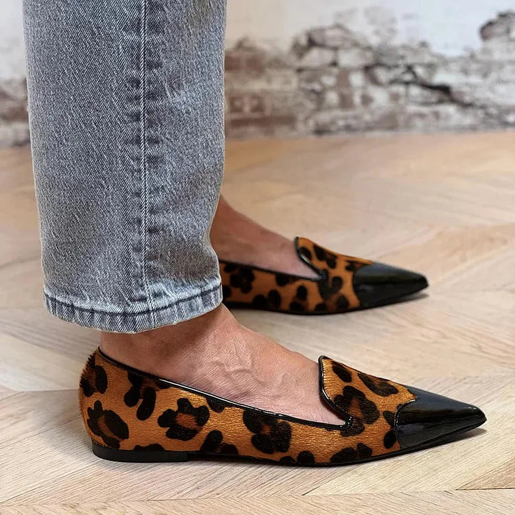 Wera - Eleganti mocassini con stampa leopardata