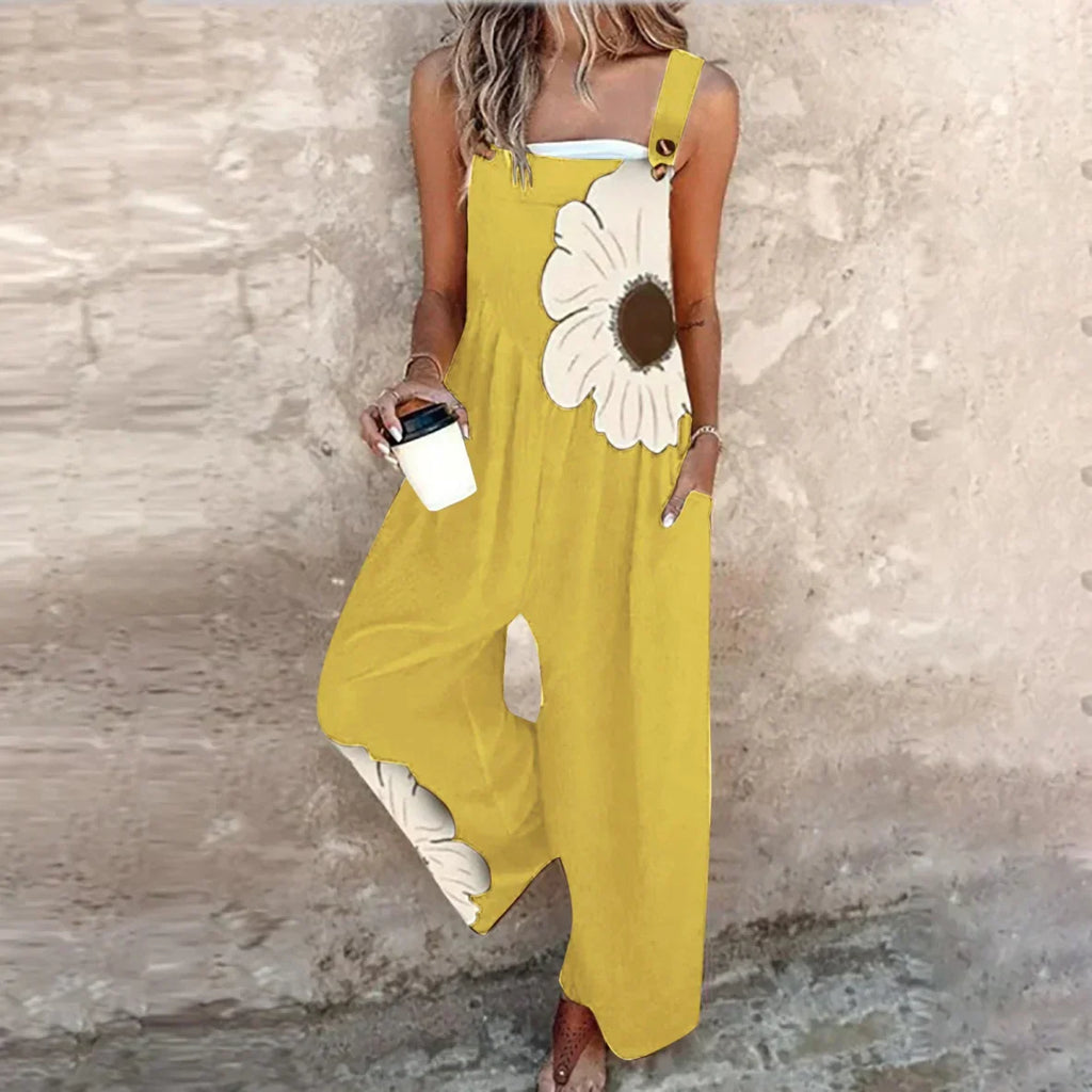 Nicoletta | fiore boho a contrasto in forma allungata – salopette da donna | Erminia Boutique Bologna