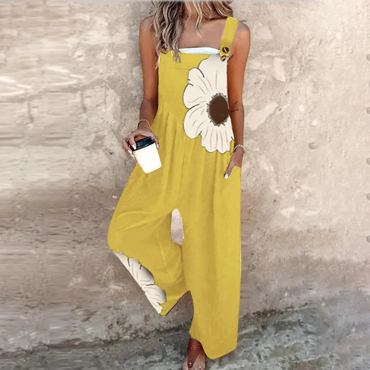 Nikola - fiore boho a contrasto in forma allungata