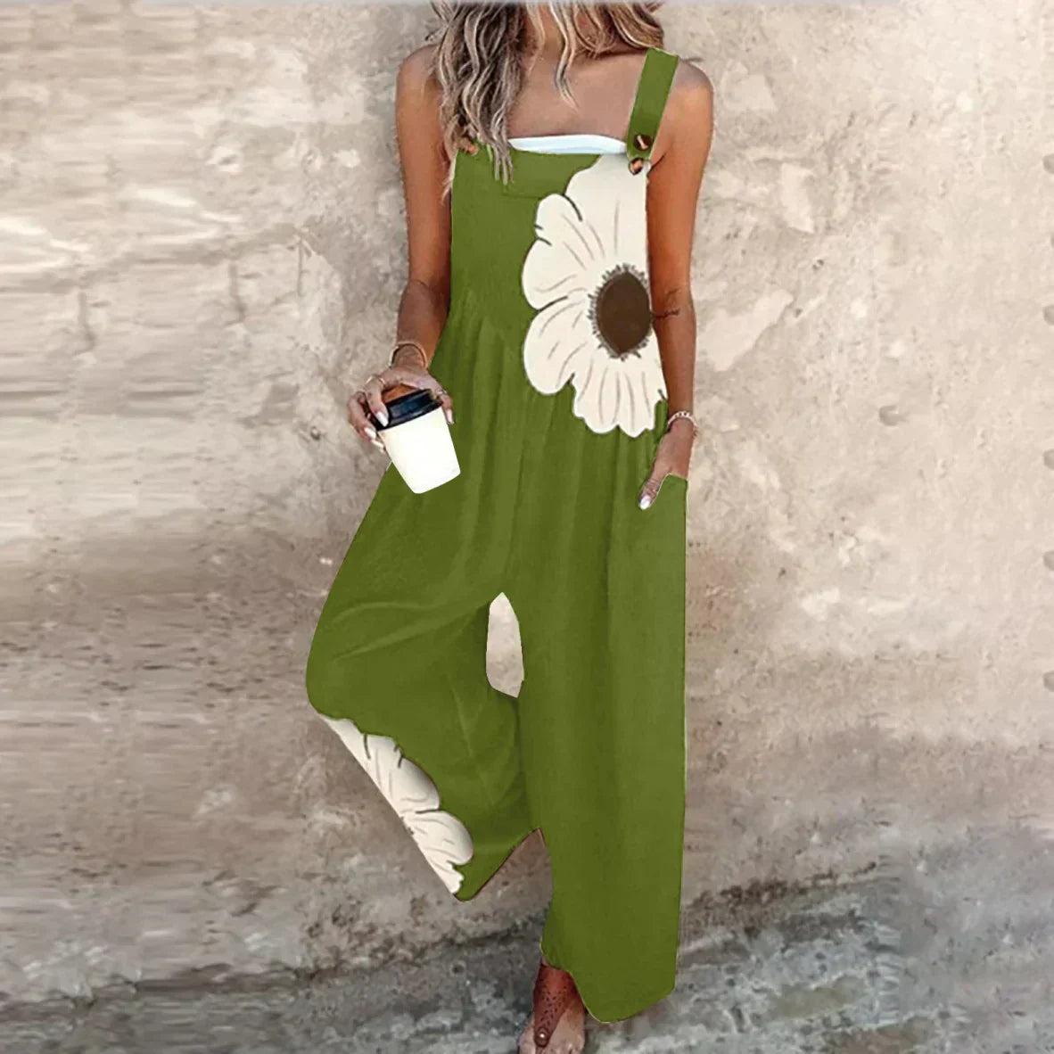 Nikola - fiore boho a contrasto in forma allungata