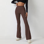 Silvia | pantaloni casual con gamba a campana – pantaloni da donna | Erminia Boutique Bologna