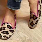 Izabela - Mocassino elegante a stampa leopardata