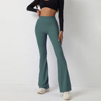 Silvia | pantaloni casual con gamba a campana – pantaloni da donna | Erminia Boutique Bologna