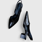 Aleksandra – Eleganti Décolleté Slingback con Tacco Basso