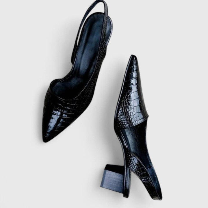Aleksandra – Eleganti Décolleté Slingback con Tacco Basso