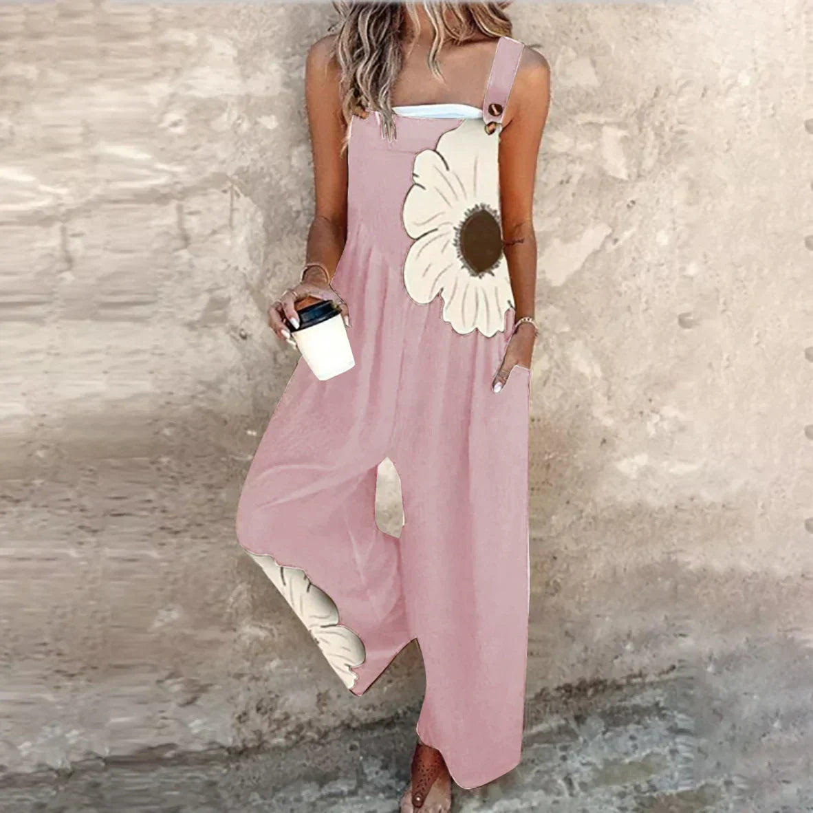 Nikola - fiore boho a contrasto in forma allungata