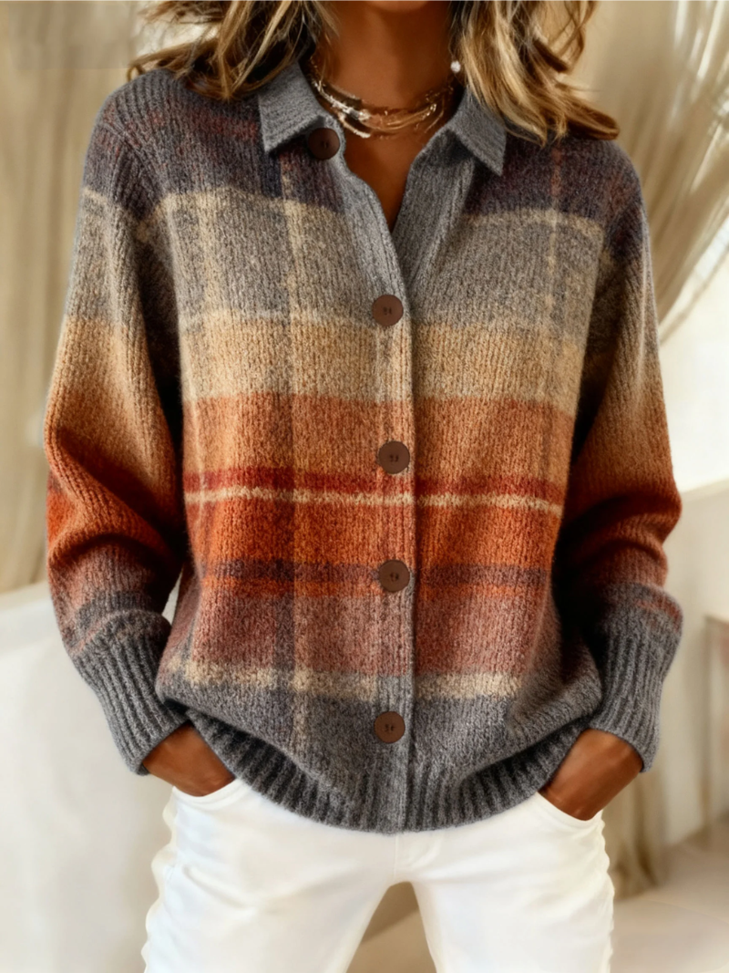 Julia - Cardigan a righe per l'autunno