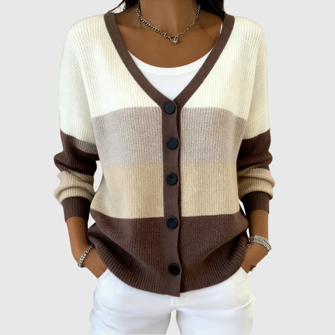 Zofia - Cardigan in maglia comodo con bottoni