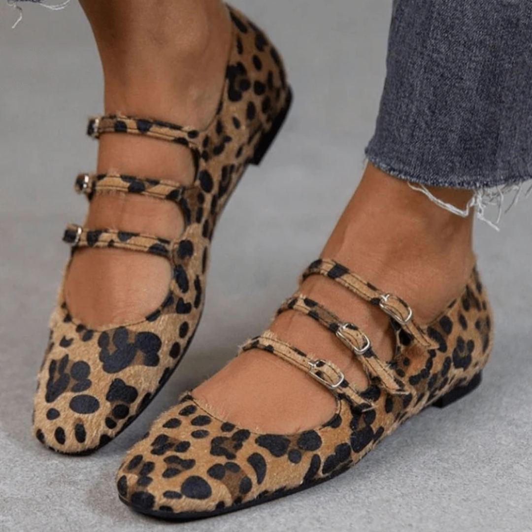 Angelika - Scarpe a stampa leopardata