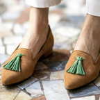 Frania - Mocassini con pompon