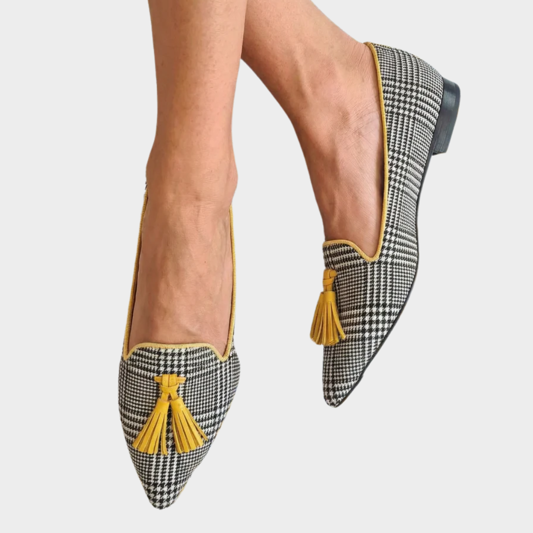 Odeta - Mocassino moderno a quadri