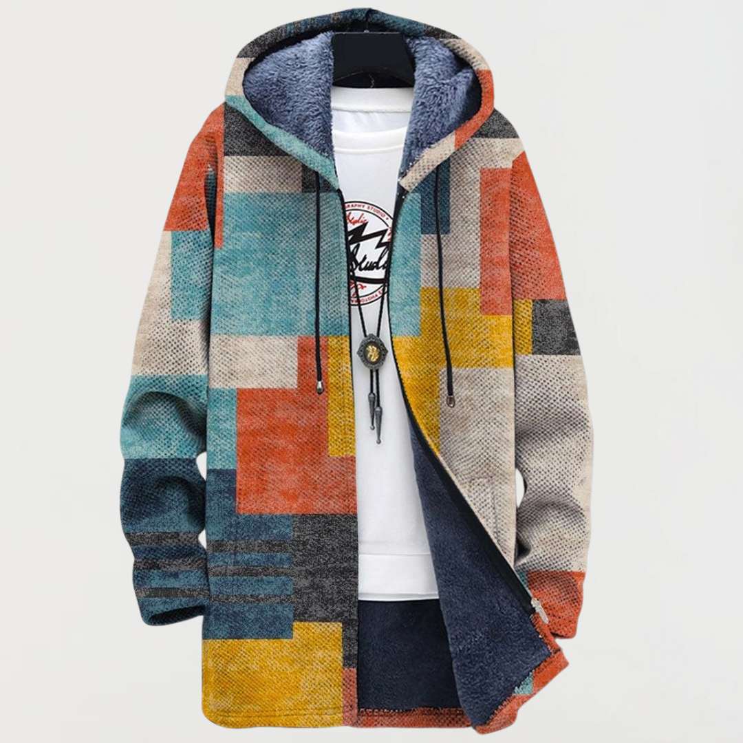 Maja – Giacca con superfici colorate geometriche