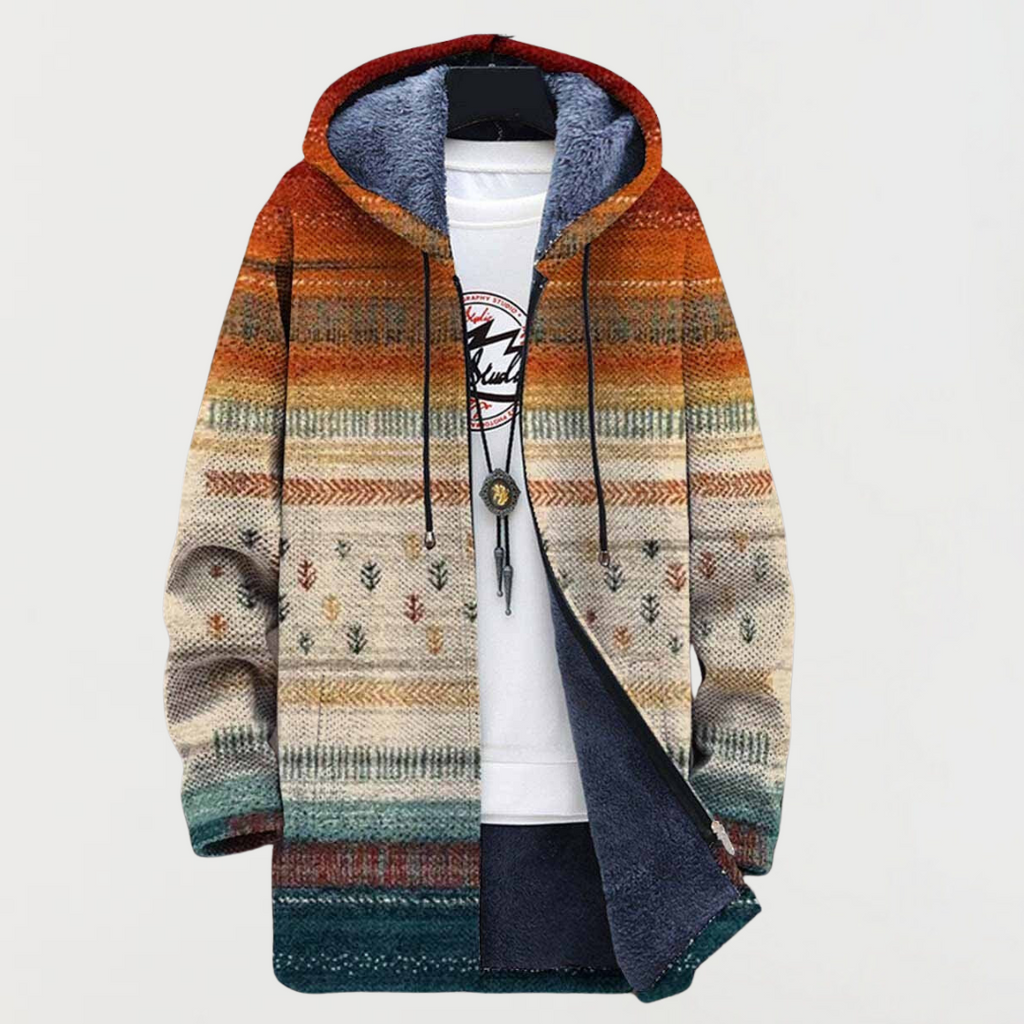 Halina – Cappotto autunnale a righe