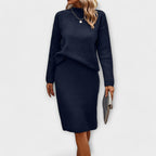 Chiara | completo a due pezzi con maglione e gonna – completi due pezzi da donna | Erminia Boutique Bologna