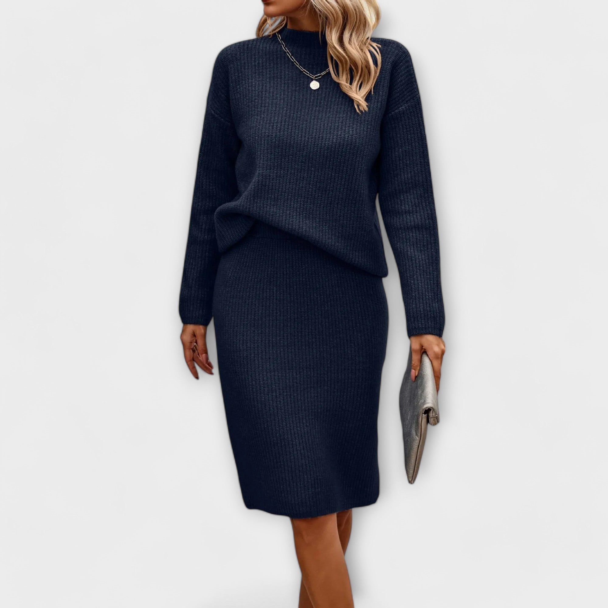Klara – completo a due pezzi con maglione e gonna