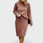 Chiara | completo a due pezzi con maglione e gonna – completi due pezzi da donna | Erminia Boutique Bologna