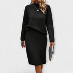 Chiara | completo a due pezzi con maglione e gonna – completi due pezzi da donna | Erminia Boutique Bologna