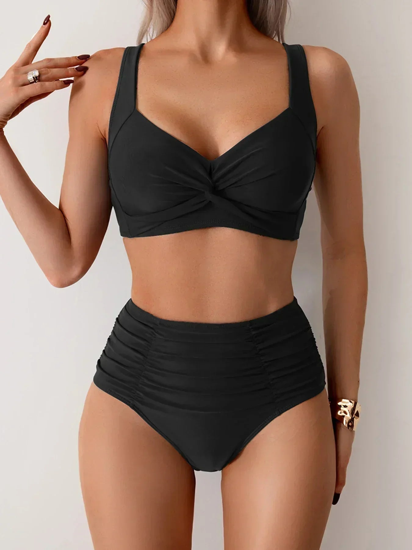 Emilia - Set bikini estivo a vita alta