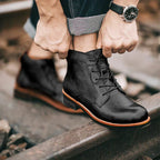Fanum | Stivaletti Retro da Uomo con Punta Rotonda