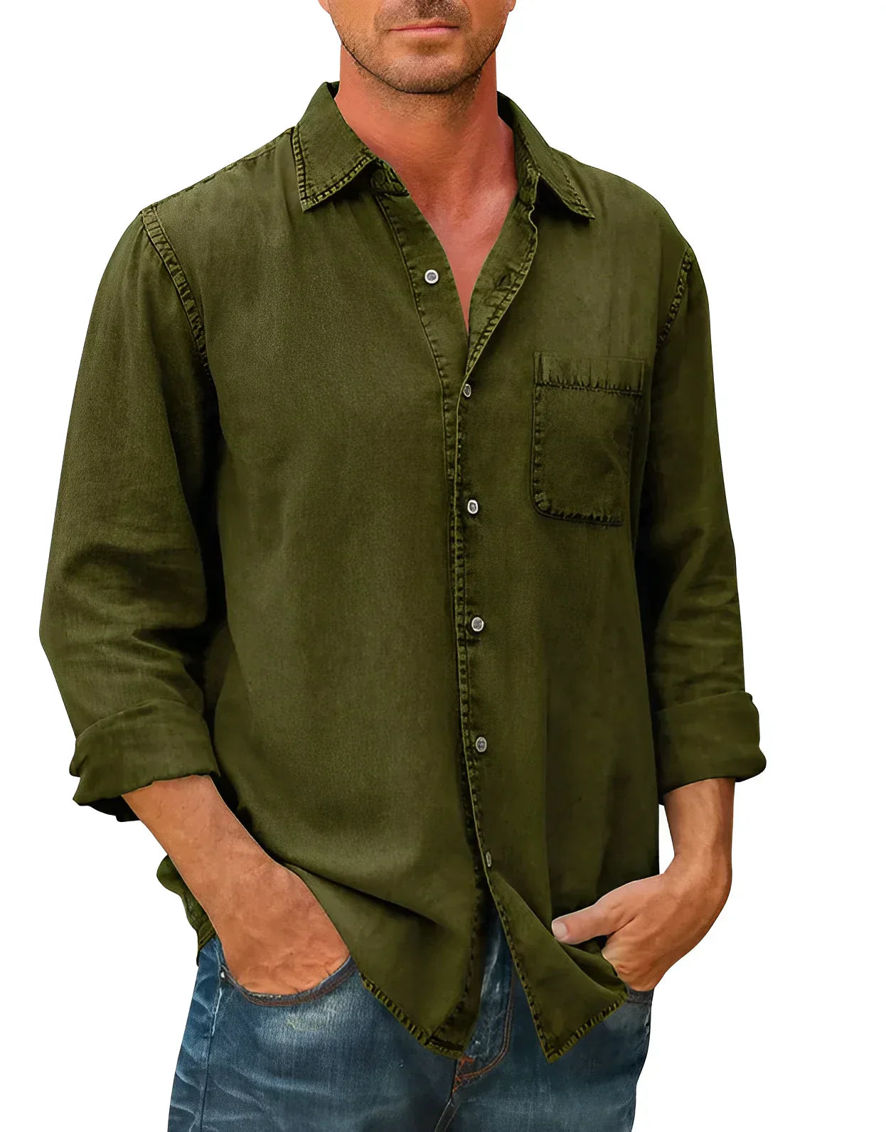 Paweł - Camicia Mix Traspirante Larga