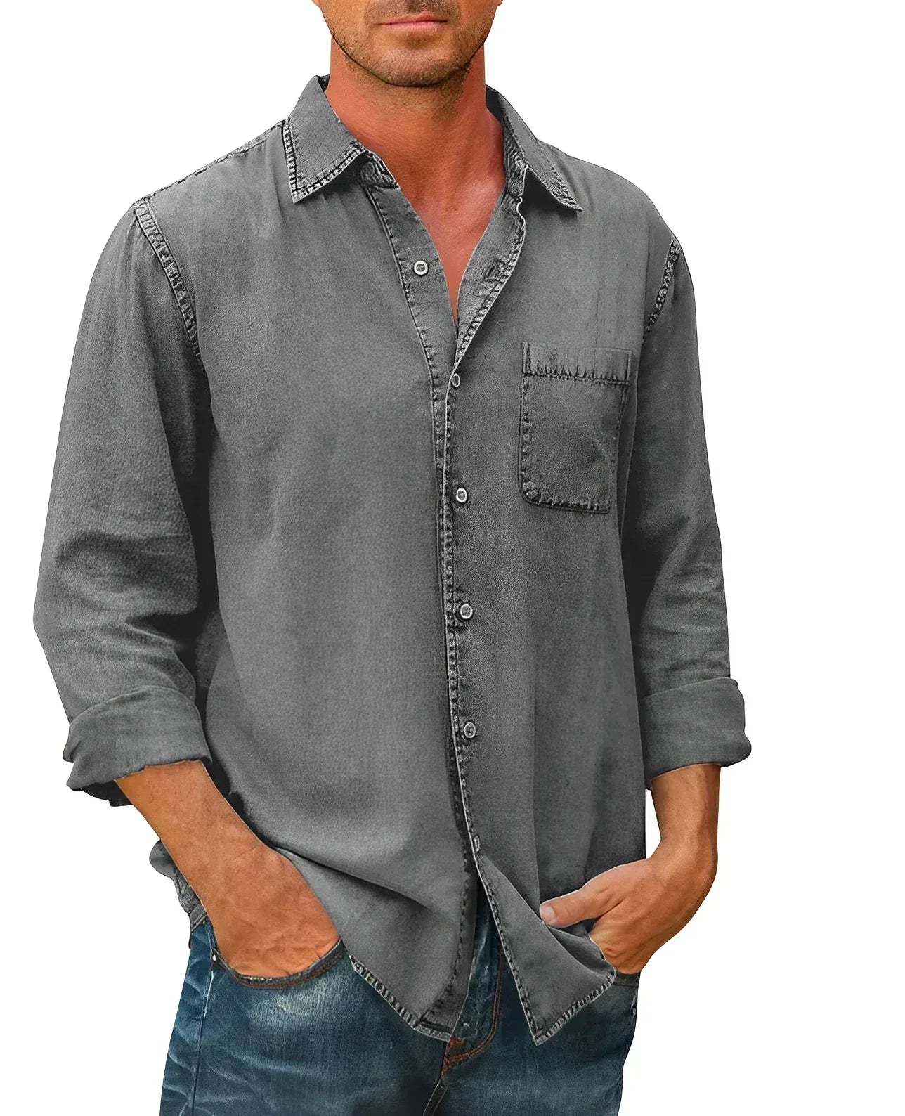 Paweł - Camicia Mix Traspirante Larga