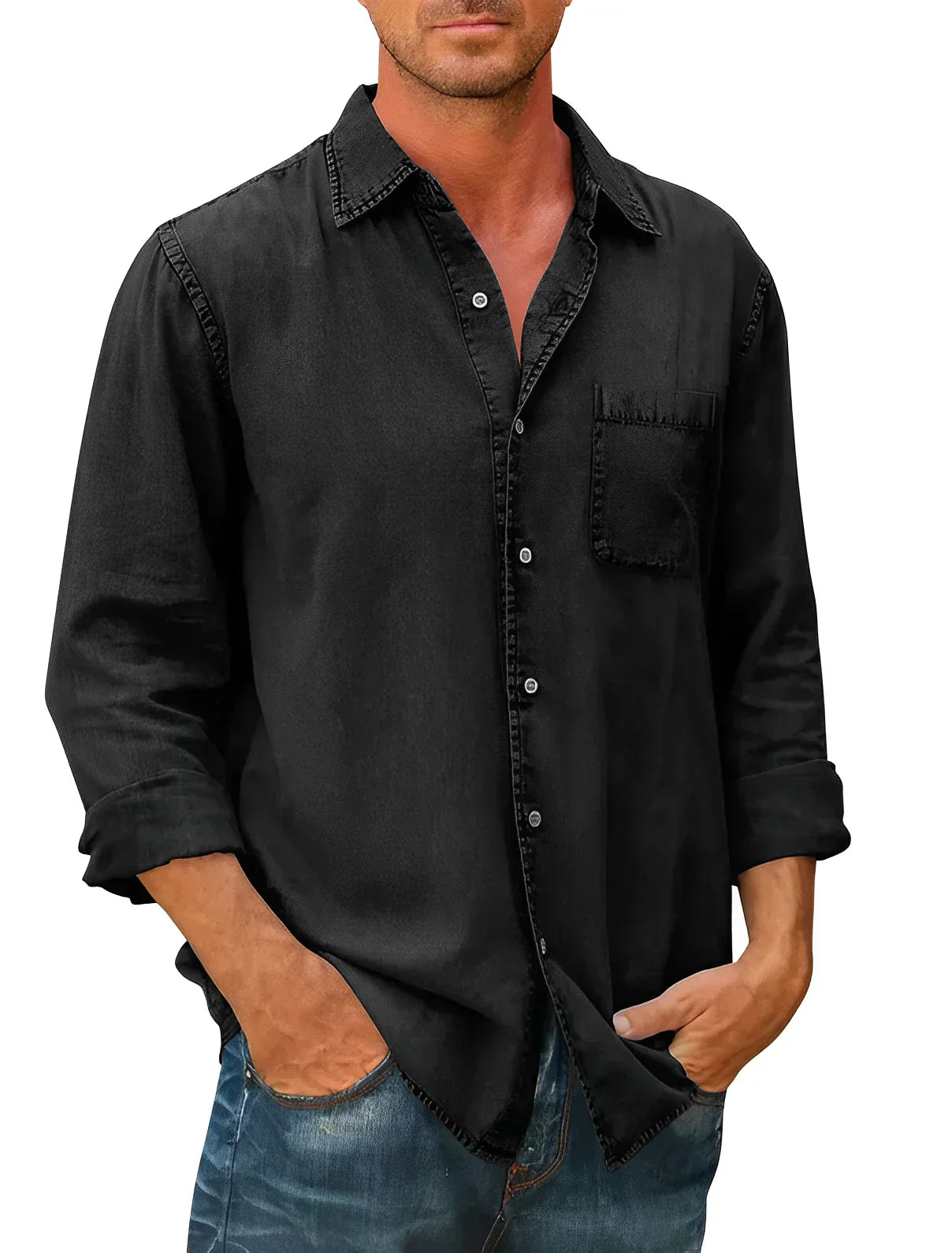 Paweł - Camicia Mix Traspirante Larga