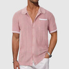 Igor | Camicia con Collo Camp in Colore Contrasto – camicie e polo da uomo | Erminia Boutique Bologna
