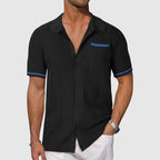 Igor | Camicia con Collo Camp in Colore Contrasto – camicie e polo da uomo | Erminia Boutique Bologna