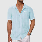 Igor | Camicia con Collo Camp in Colore Contrasto – camicie e polo da uomo | Erminia Boutique Bologna